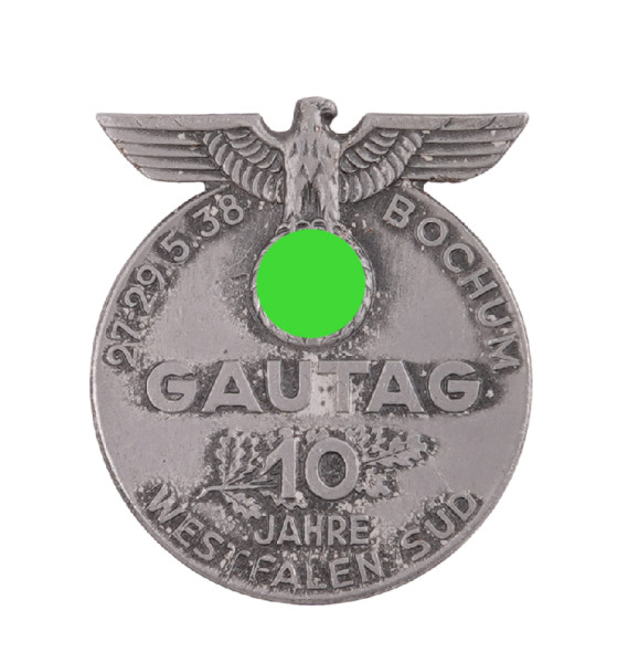 Gautag 10 Jahre Westfalen-Süd Bochum 27-29.5.38 Veranstaltungsabzeichen