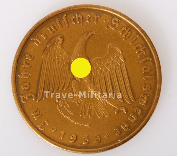 NSDAP Bronze Medaille "Unser die Zukunft 1933" A.Hitler