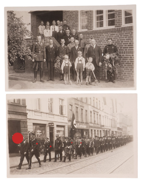 2 Fotos Erntedankfest in Lübeck 1933