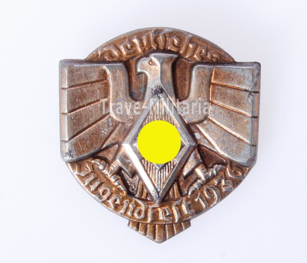 Abzeichen Deutsches Jugendfest 1936 in Bronze