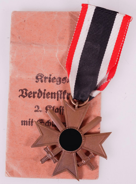 Kriegsverdienstkreuz 2. Klasse mit Schwertern mit Tüte