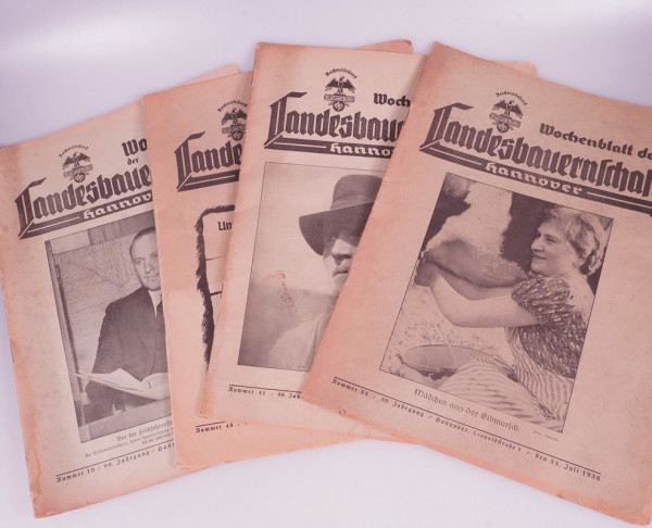 4 Ausgaben Wochenblatt der Landesbauernschaft Hannover 36/37