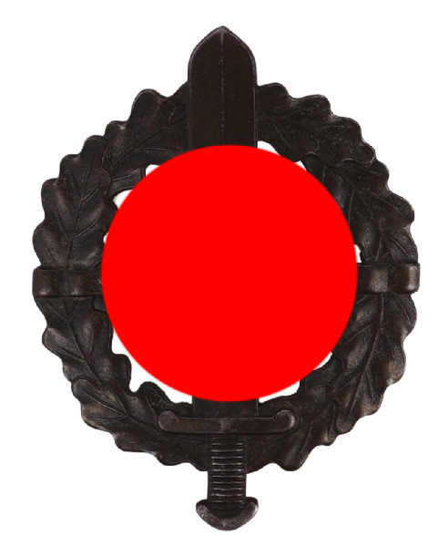 SA-Sportabzeichen in Bronze mit Matrikelnummer 689445
