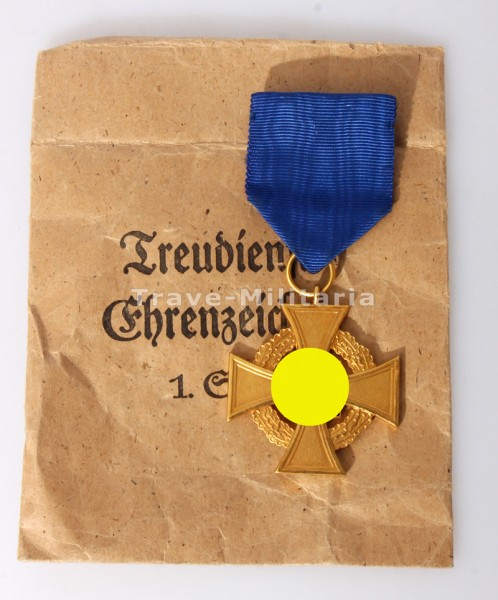 Treuedienst- Ehrenzeichen für 40 Jahre mit Tüte