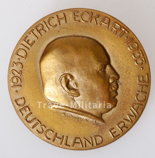 NSDAP Dietrich Eckart Medaille Deutschland Erwache 1923-1933