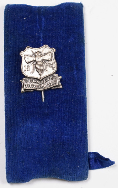 Shetlandtreffen 1917 17.10.1937 Teilnehmerabzeichen