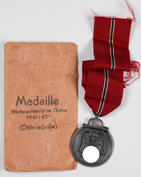 Medaille Winterschlacht im Osten 1941/42 mit Tüte