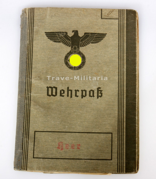 Wehrpass Sasse 1. Weltkrieg und Grenzschutz Ost