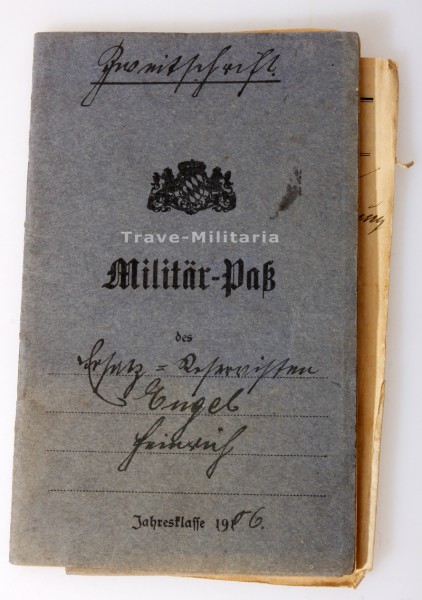 Militärpass Engel Bayrisches Infanterie- Regiment 18