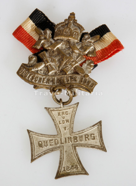Krieger- u. Landwehr-Verein Quedlinburg 1844 Mitgliedsabzeichen
