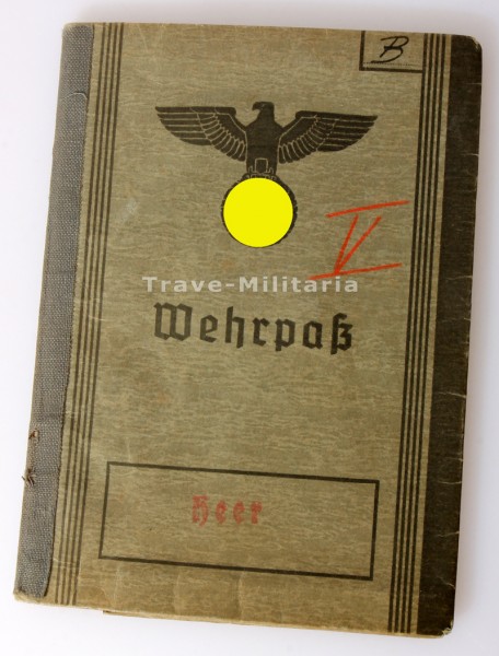 Wehrpass Buchmeiser 1. und 2. Weltkrieg Veterinär Stab I.R.130