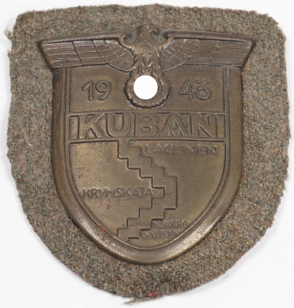 Kubanschild auf Heeresstoff