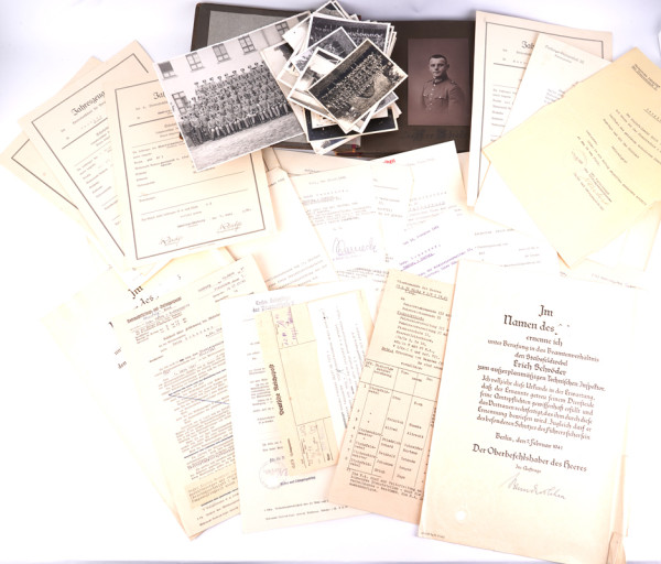 Papier-und Fotonachlass Techn. Oberinspekteur Schröder