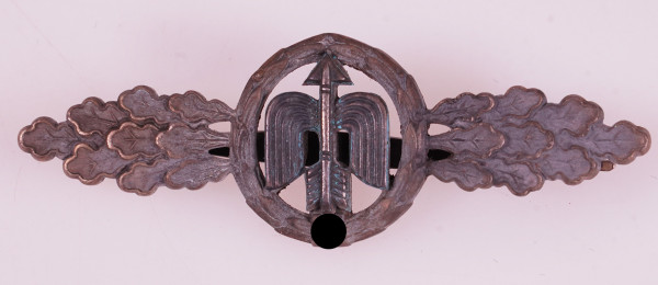 Frontflugspange für Jagdflieger in Bronze