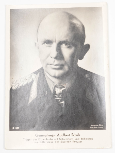 Postkartenfoto Generalmajor Adalbert Schulz