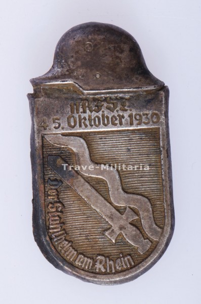 Stahlhelmbund 1930 Der Stahlhelm am Rhein Veranstaltungsabzeichen