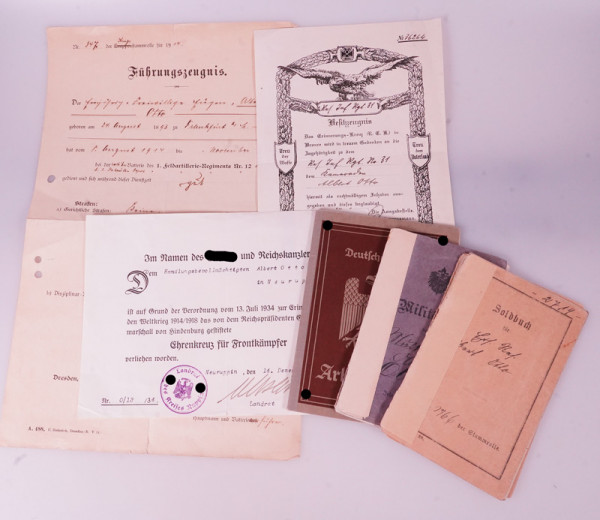 Papiere Albert Otto Res.Inf.Regt. 31