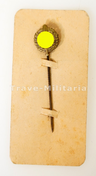 Miniatur SA- Sportabzeichen in Bronze mit Pappe