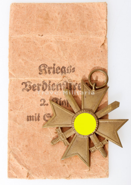 Kriegsverdienstkreuz 2. Klasse mit Schwertern mit Tüte 1939