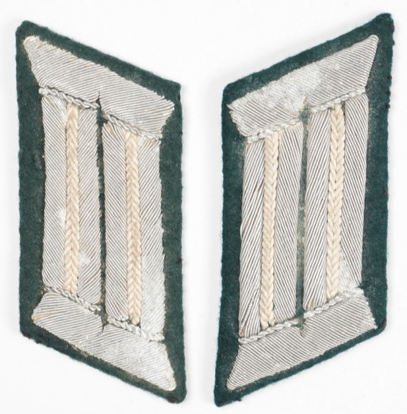 Wehrmacht Heer Paar Kragenspiegel für Offiziere der Infanterie