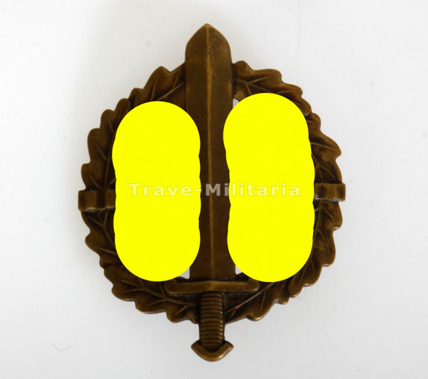 SA-Sportabzeichen in Bronze mit Matrikelnummer 301805