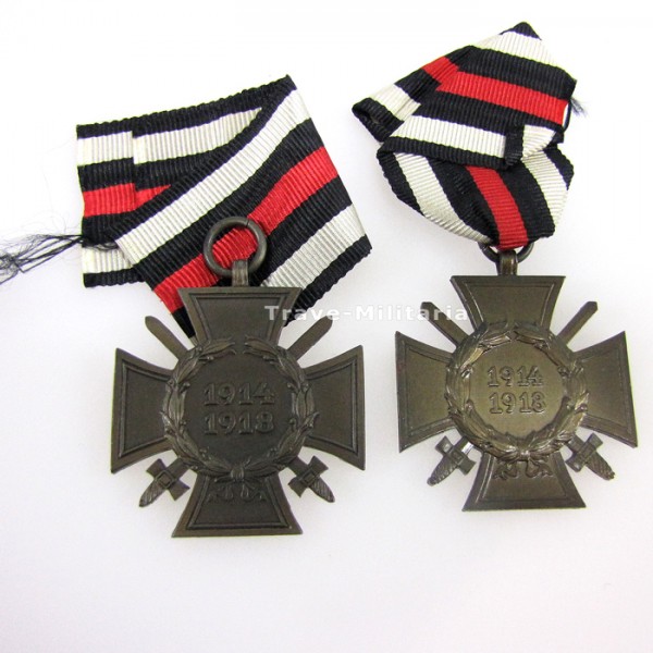 2 x Ehrenkreuz für Frontkämpfer