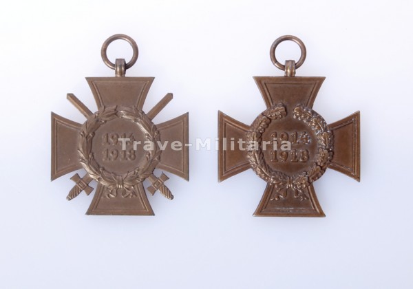 Ehrenkreuz für Frontkämpfer und Ehrenkreuz für Kriegsteilnehmer