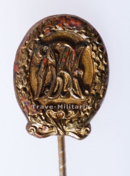 Miniatur-Reichssportabzeichen DRA in Gold