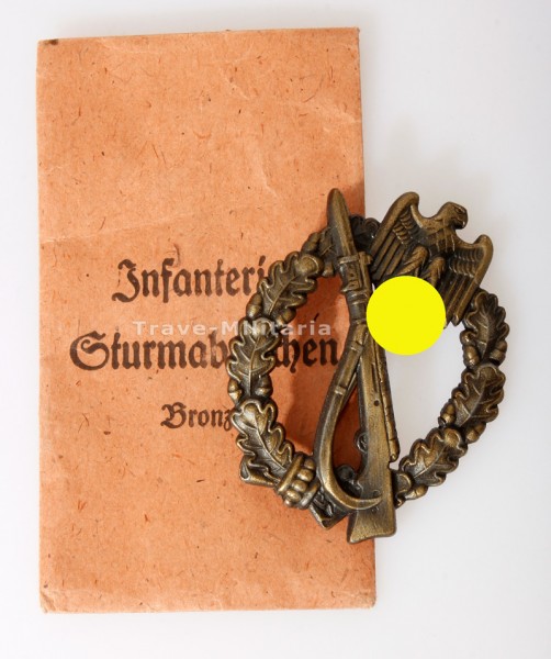 Infanterie-Sturmabzeichen in Bronze mit Tüte