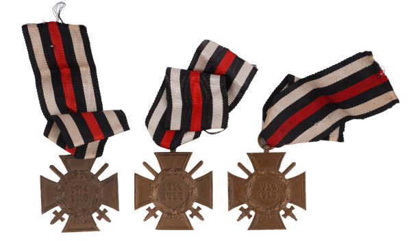 3x Ehrenkreuz für Frontkämpfer