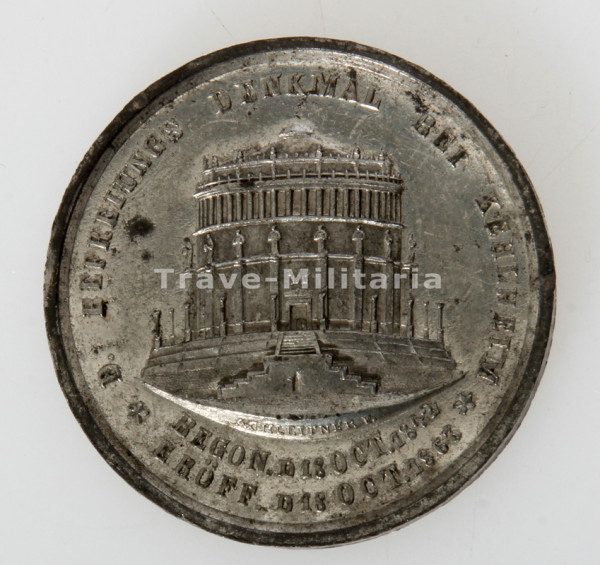 Bayern Medaille zur Einweihung des Befreiungs-Denkmal bei Kehlheim 1863