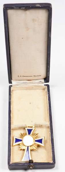 Ehrenkreuz der Deutschen Mutter in Gold im Etui