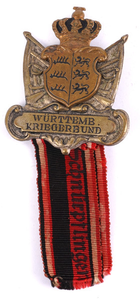 Württemberger Kriegerbund Mitgliedsabzeichen Kriegerverein Schnürpflingen