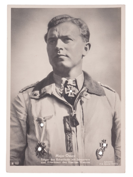 Postkartenfoto Major Oesau