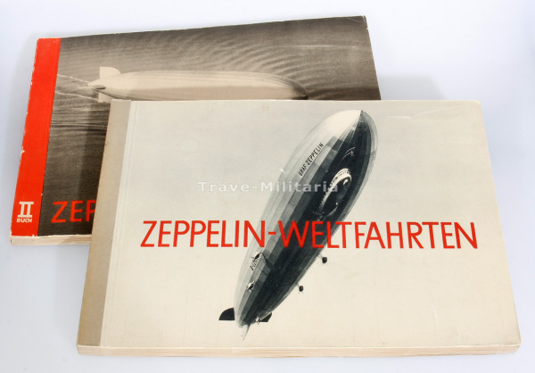 Zigarettenbildalben "Zeppelin-Weltfahrten" Band I & II