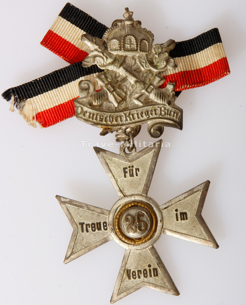 Deutscher Kriegerbund Kreuz für 25 Jahre im Verein Archiv Trave