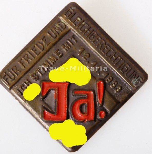 NSDAP Für Friede und Gleichberechtigung 12.11.1933