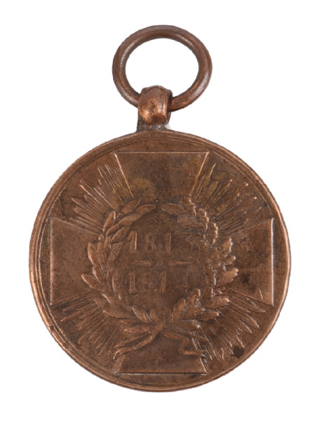 Kriegsdenkmünze 1813/1814 für Kämpfer