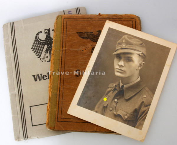 Soldbuch und Wehrpass BW Seemann III. R.O.B XII.