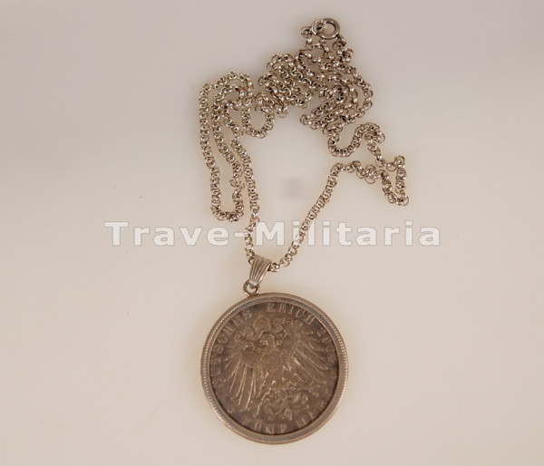 Deutsches Reich 5 Reichsmark 1904 als Kettenanhänger