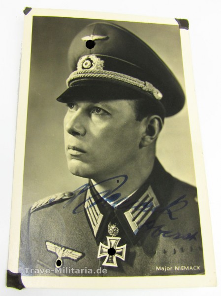 Postkarte mit Original-Unterschrift Horst Niemack