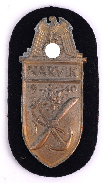 Narvikschild in Gold der Kriegsmarine