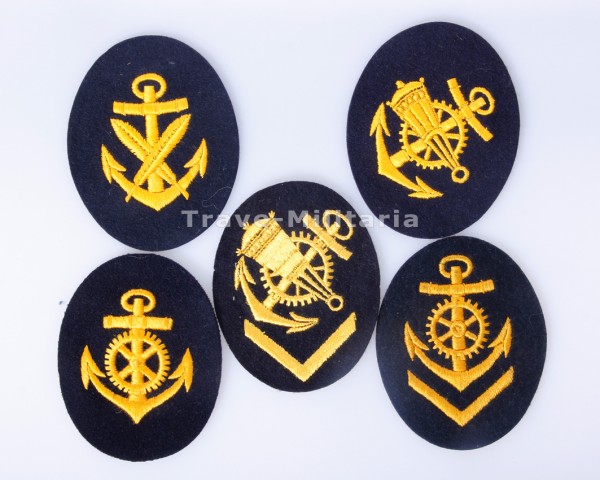 Kriegsmarine - 5 Ärmelabzeichen für die blaue Uniform