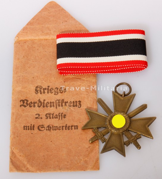 Kriegsverdienstkreuz 2. Klasse mit Schwertern mit Verleihungstüte
