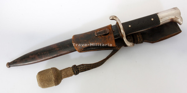 Feuerwehr 3. Reich Seitengewehr mit Koppelschuh und Portepee