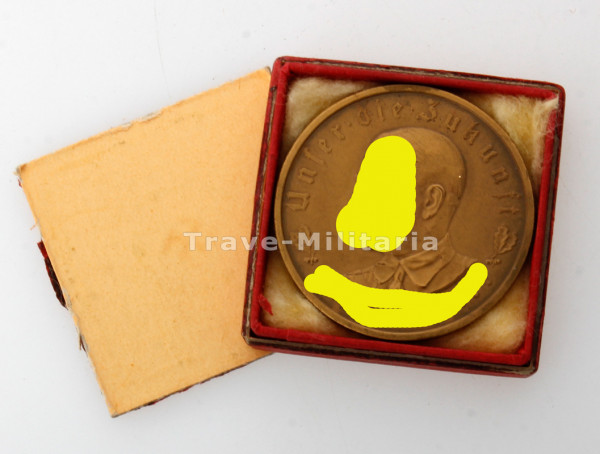 A.H.-Medaille Unser die Zukunft in Bronze im Etui