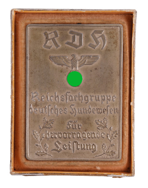 RDH Reichsfachgruppe deutsches Hundewesen für hervorragende Leistungen