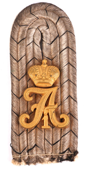 Preußen Schulterstück Leutnant im Kaiser Alexander Garde-Grendier-Rgt.Nr.1