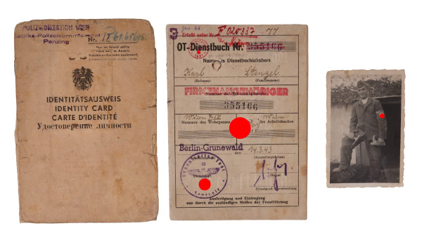 OT-Dienstbuch Stengel Einsatzgruppe Wiking (Norwegen)