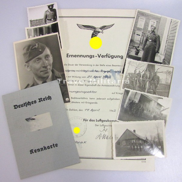 Ernennungs-Verfügung zum Regierungsinspekteur und Fotos
